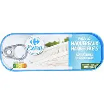 Carrefour, Filets de maquereaux au naturel