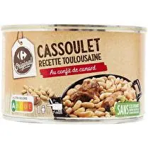 Carrefour, Cassoulet recette Toulousaine. Au confit de canard