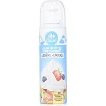 Carrefour, Crème légère fouettée 20% MG