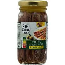 Carrefour, Filets d'anchois à l'huile de tournesol