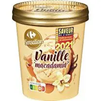 Carrefour, Glace Pot Van Macadam 295G