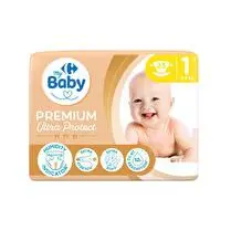 Carrefour, Couches Bébé Taille 1  2-5kg Premium