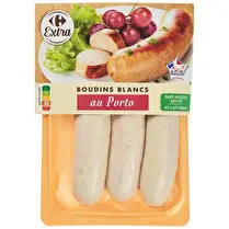 Carrefour, Boudin blanc au porto