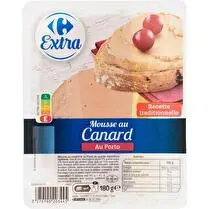 Carrefour, Mousse de canard au porto - 180 g
