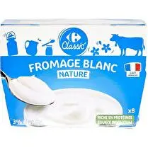 Carrefour, Fromage blanc nature 3% MG