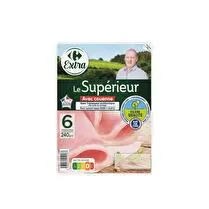 Filière Qualité Carrefour, Jambon Le Supérieur avec couenne