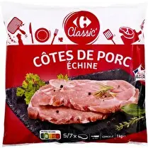 Carrefour, Côtes de porc échine