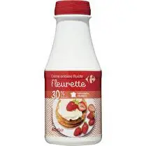 Carrefour, Crème fleurette entière 30% MG