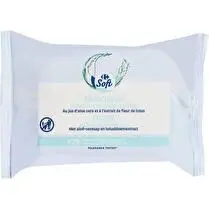 Carrefour, Lingettes démaquillantes Fraicheur