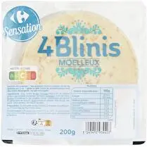 Carrefour, Blinis moelleux - x 4