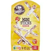Carrefour, Mini sticks Nature, pur porc