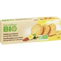 Carrefour, Biscuits sablés amande citron