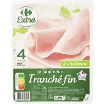 Carrefour, Jambon Tranché Fin à l'italienne
