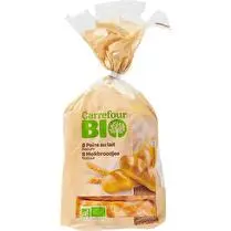 Carrefour, Pains au lait BIO  x 8