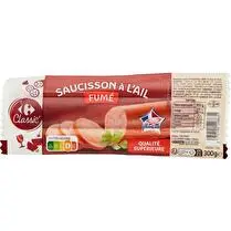 Carrefour, Saucisson à l'ail fumé