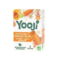 Yooji, Bâtonnets à manger-main butternut carotte et quinoa blanc