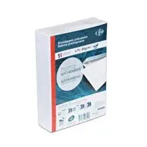 Carrefour, Enveloppes précasées  Fermeture auto-adhésive 114x162mm 80 grammes  - x75