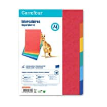 Carrefour, Intercalaires 21x29.7 cm A4 carte lustrée x6
