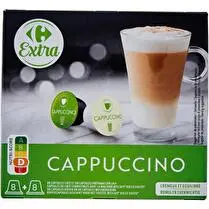 Carrefour, Capsules compatibles Dolce Gusto  Cappuccino - x 16