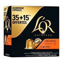 L'or, Café   Délizioso n°5 - 35 capsules + 15 offertes