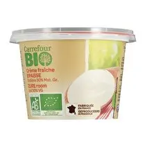Carrefour, Crème fraîche épaisse  BIO Entière 30% MG