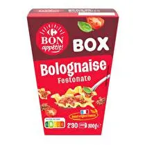 Carrefour, Plat cuisiné Festonate Bolognaise