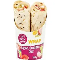 Carrefour, Wrap Bacon crudités oeuf