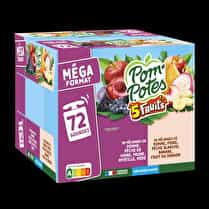 Pom'potes, Compotes Gourdes  5 Fruits Violets & Blancs