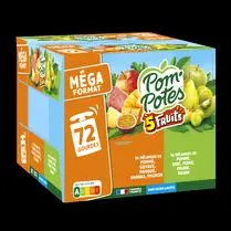 Pom'potes, Compotes Gourdes   5 fruits Verts & 5 fruits Exotiques