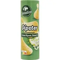 Carrefour, Tuiles dipster Crème oignons