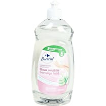 Carrefour, Liquide vaisselle peaux sensibles dégraissant extrait d'aloe vera
