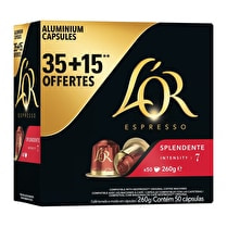 L'or, Café Splendente n°7 - 35 capsules + 15 offertes