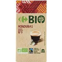 Carrefour, Café BIO 10 Capsules Compatibles Nespresso Honduras Intensité 9
