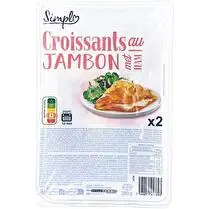 Simpl, Croissants Jambon X2 280G