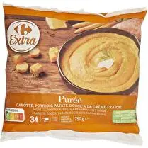 Carrefour, puree carotte potiron patate douce