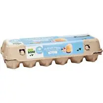Carrefour, Oeufs frais de poules élevées au sol