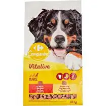 Carrefour, Croquettes pour chiens adultes Boeuf & volaille