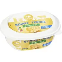 Carrefour, Beurre tendre demi-sel