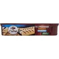 Carrefour, Filets de maquereaux grillés au naturel.