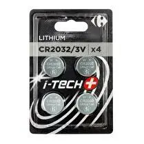Carrefour, Piles Bouton CR2032 3V I-Tech