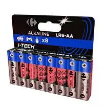Carrefour, Piles Alcaline LR6-AA 1,5V I-Tech