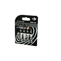 Carrefour, Piles Alcaline LR6-AA 1,5V I-Tech+ - x4