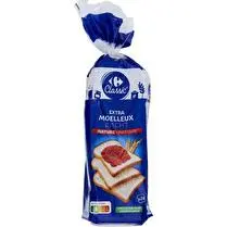 Carrefour, Pain de mie nature extra moelleux