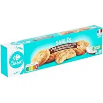 Carrefour, Biscuits pur beurre coeur noix de coco