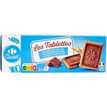 Carrefour, Biscuits tablette chocolat lait