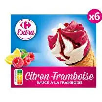 Carrefour, Cônes citron framboise x6