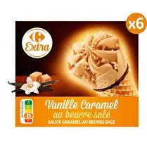 Carrefour, Cônes glacés Caramel beurre salé