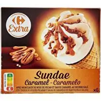 Carrefour, Cônes sundae caramel x6