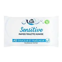 Carrefour, Papier toilette humide