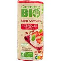 Carrefour, Galettes 4 céréales BIO